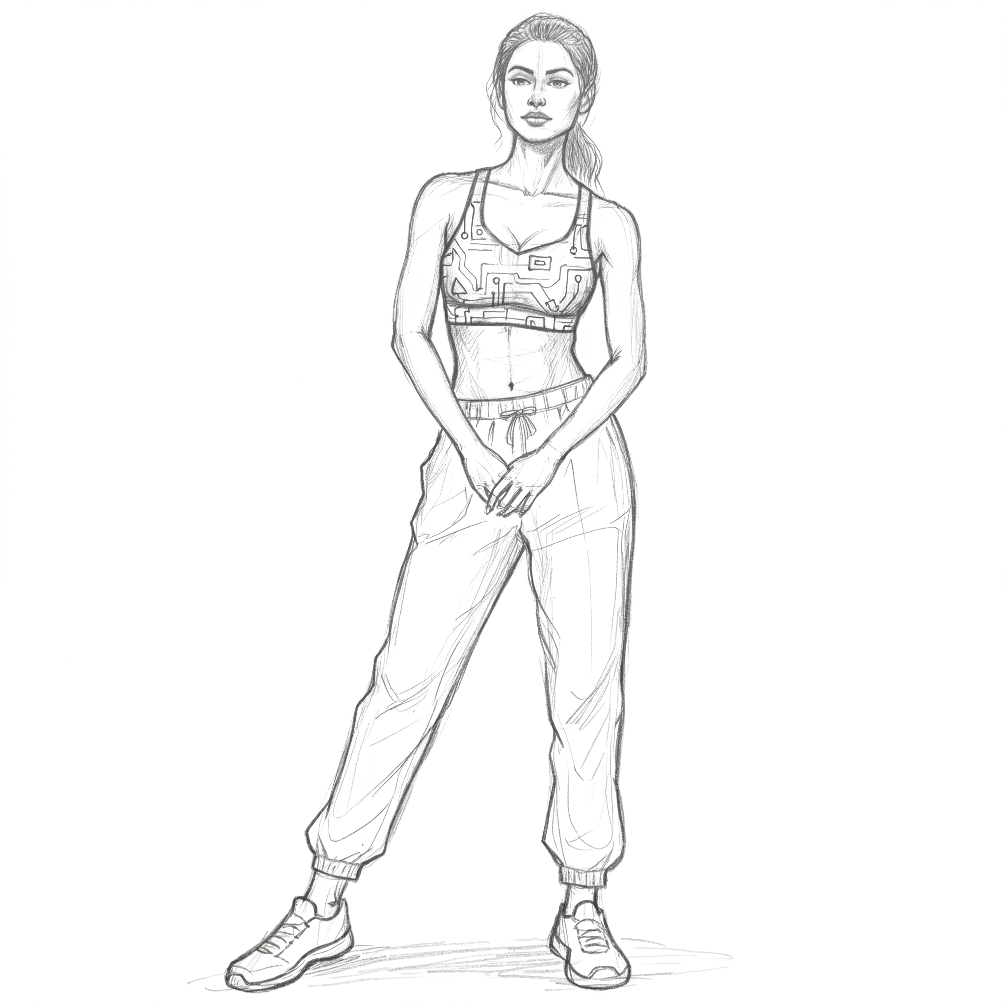 Sports Bra sketch